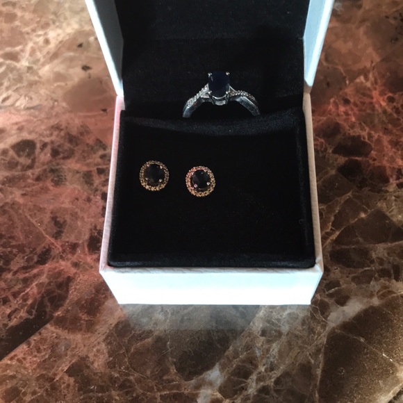 Jewelry - sapphire earrings & ring. Set or separate